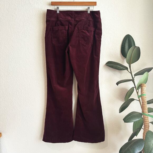 Anthropologie Pilcro High Rise Trouser Boot-Cut Pants Size 32 Corduroy Retro - Picture 4 of 9